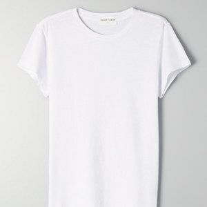 Aritzia Denim Forum The Emmeline Slim Tee White - Size S